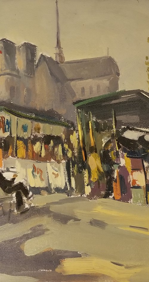 Paris Monmartre Painting Sellers - One of Kind by Hrachya Hakobyan