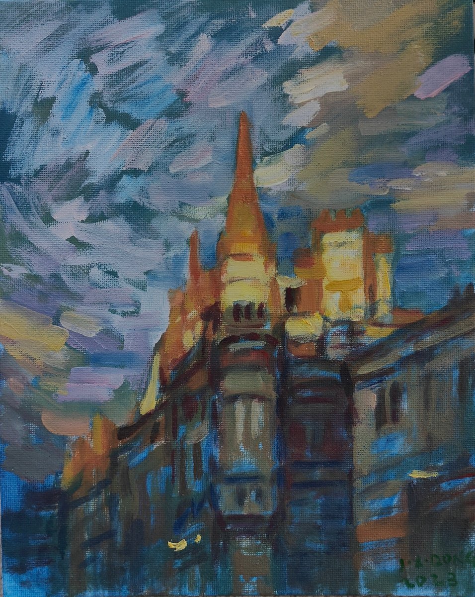 Oxford City By Jixiang Dong, 8 X 10, Artwork For Sale On Artfinder