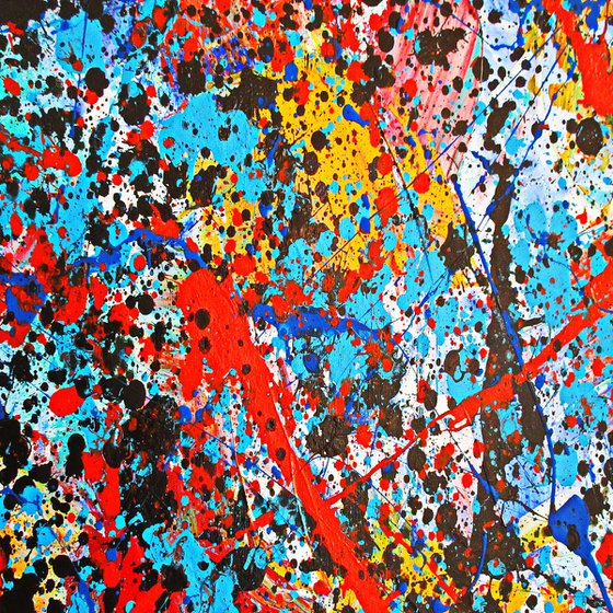 CONVERGENCE 4,  POLLOCK MODE, framed