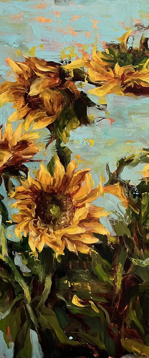 SUNFLOWERS -  PROVENCE by Elena Mashajeva-Agraphiotis