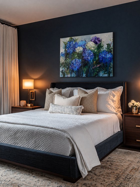 Hydrangea Garden I — Large Floral