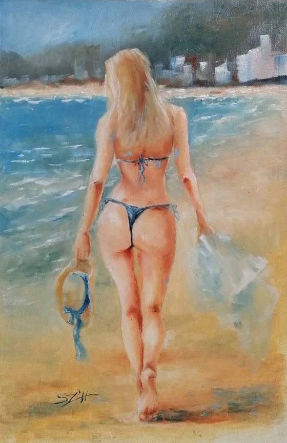 Woman on the beach