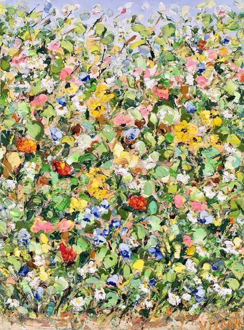 Flowers meadow by Vilma Gataveckienė