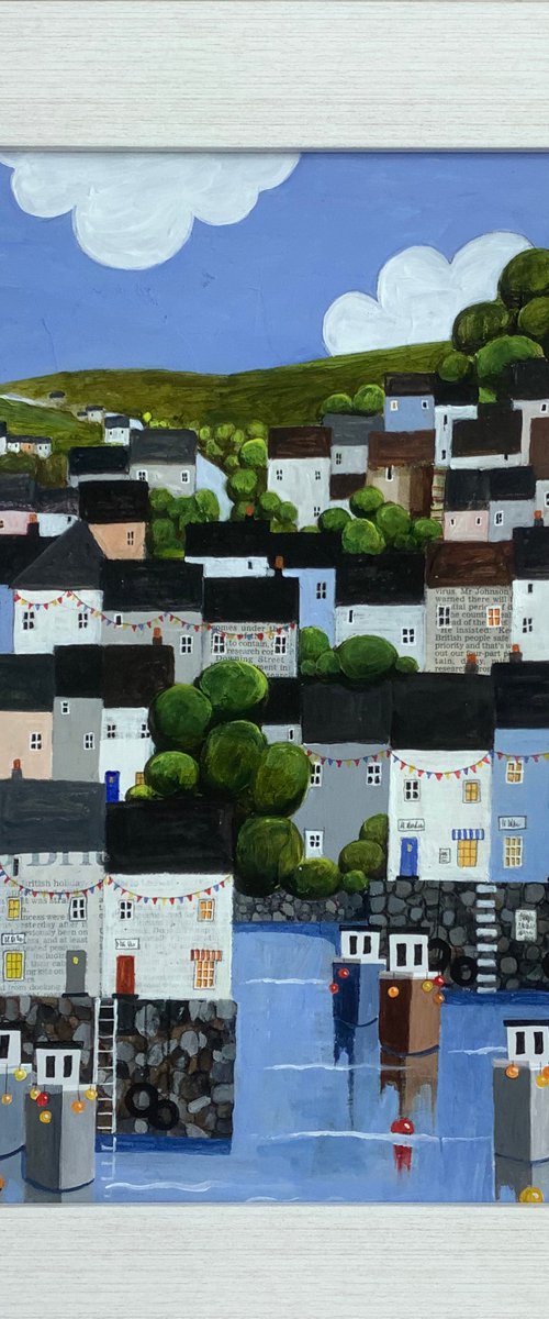 Coastal Village by Linda Bartlett
