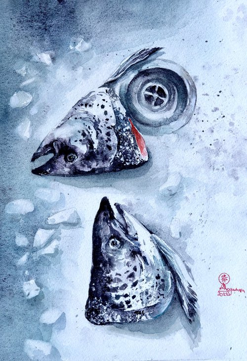 Salmon#2 by Larissa Rogacheva