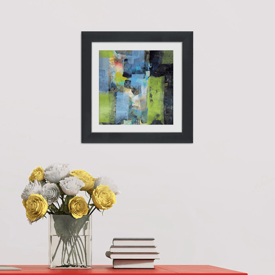 Abstraction #14 - Framed and ready to hang - original abstract painting