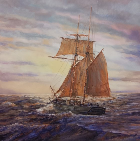 SAILING INTO THE SUNSET
