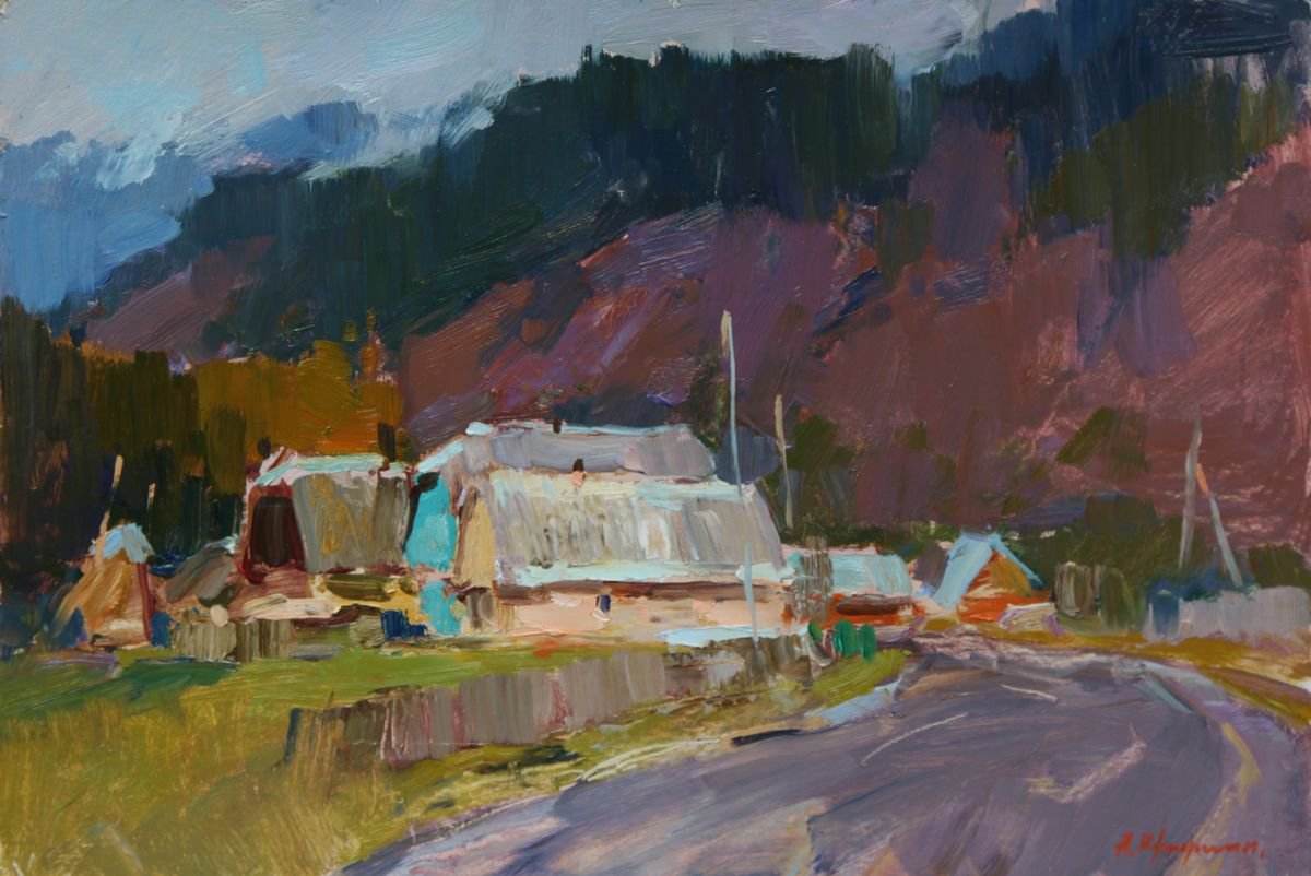 Impressionistic Landscape Oil Painting By Aleksandr Kryushyn, 19 X 14, Morning. After The Rain, Original Artwork