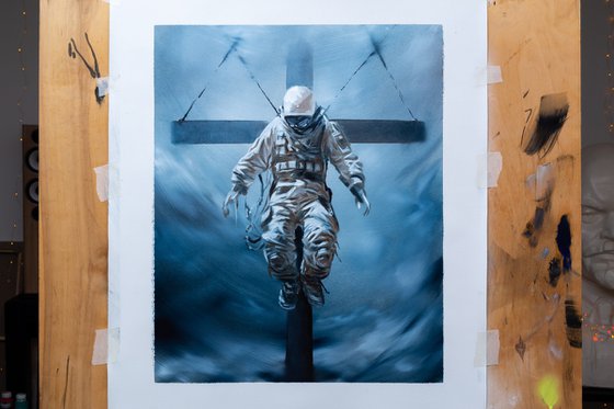 Crucified astronaut