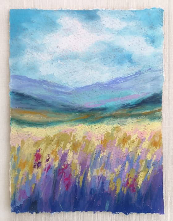 Mountain landscape "Lavender field"