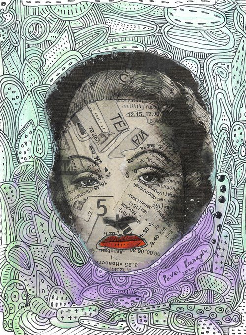 Abstract Marlene Dietrich #16 by Pavel Kuragin