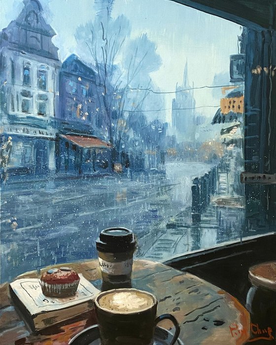 Coffee On Rainy Day