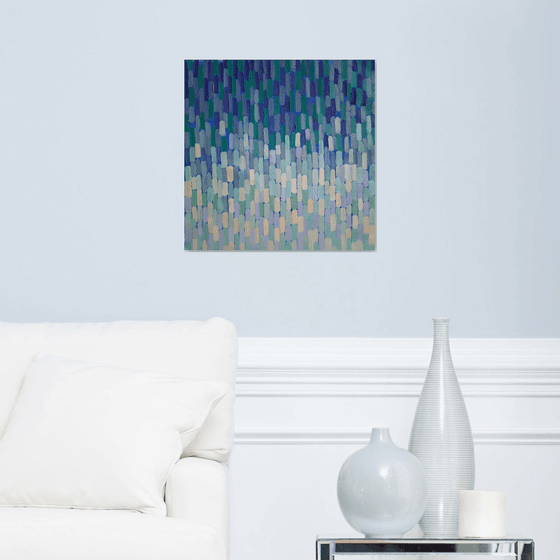 Abstract "Water flow. Blue“