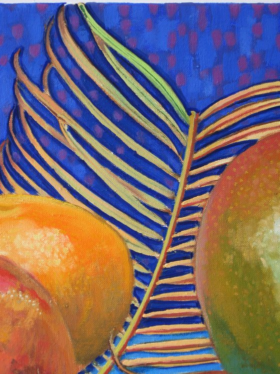 Fruit and Palm Leaf