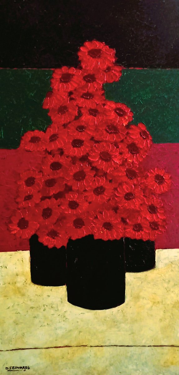 Pots of Red Barbertons by David J Edwards