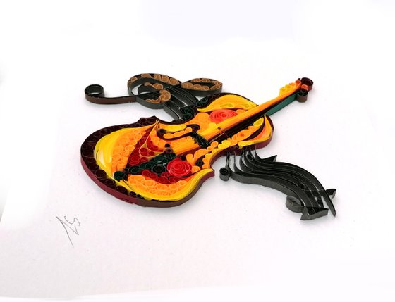 The Music, 3D Paper Art