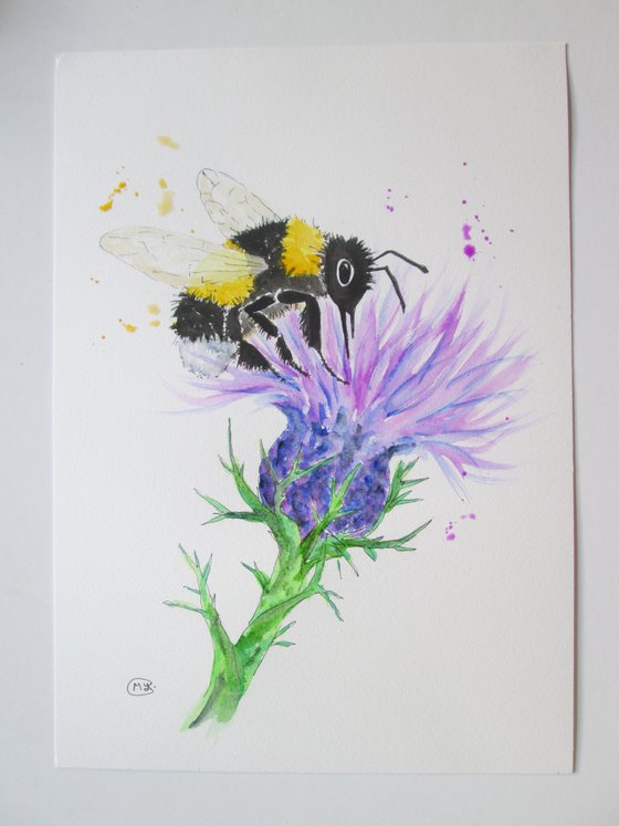 Bumblebee on a Thistle