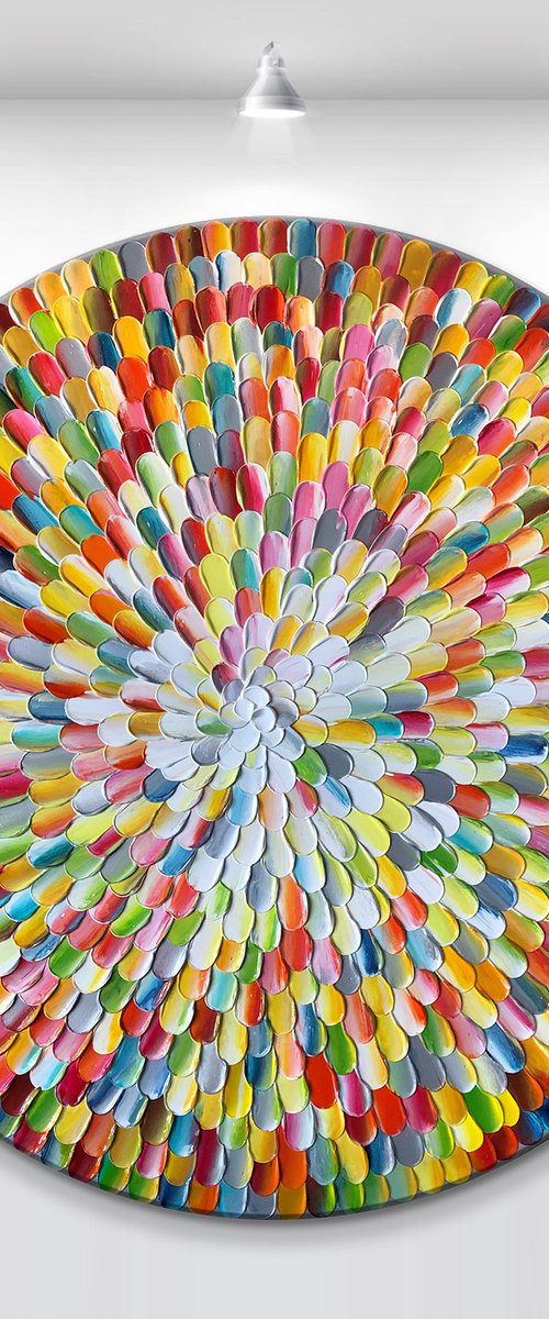 'Pacific orbis rainbow VII' - 30x30” by Tatiana Georgieva