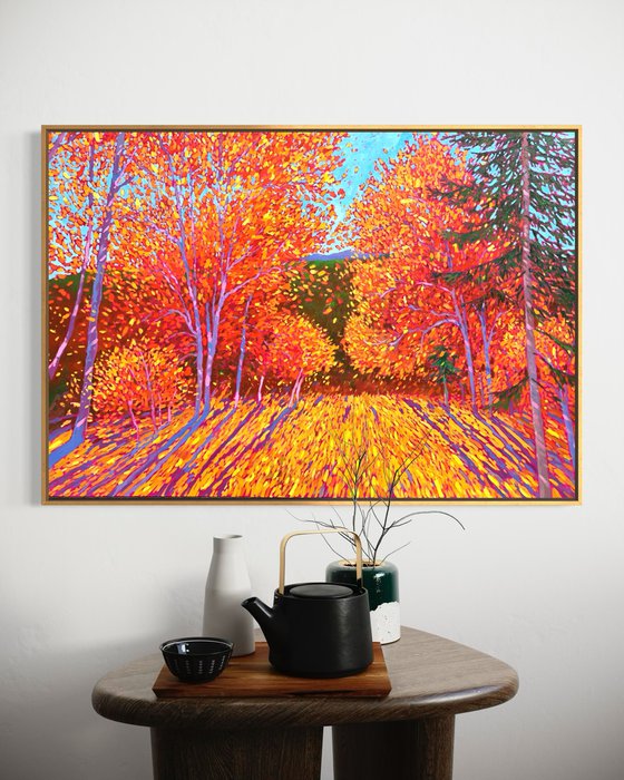 Fall in mountains