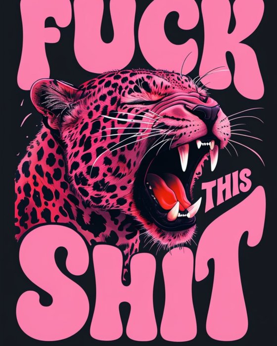 F*ck this sh*t animal poster
