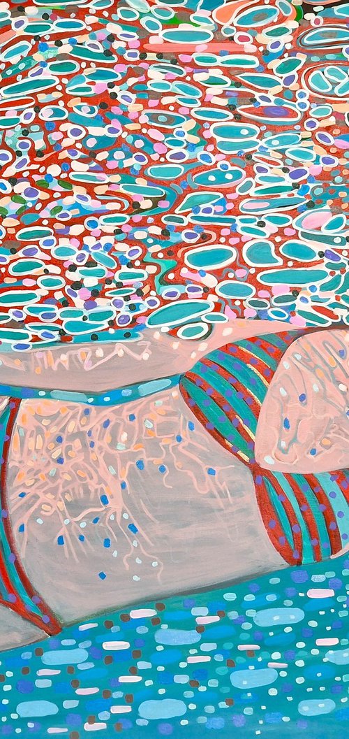 Underwater Turquoise Red by Alexandra Djokic