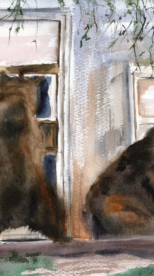 Curious Visitors by Olga Tchefranov (Shefranov)