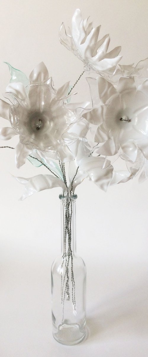 White - upcycling art by Jolanta Czarnecka
