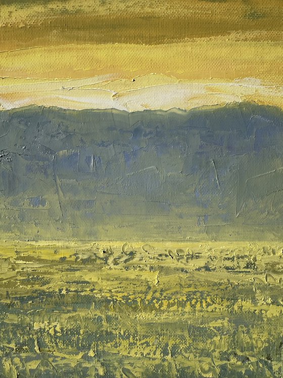 Field at Sunrise A24 40x60cm.