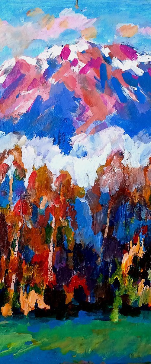 Autumn day in the Alps by Oleksandr Bielskyi