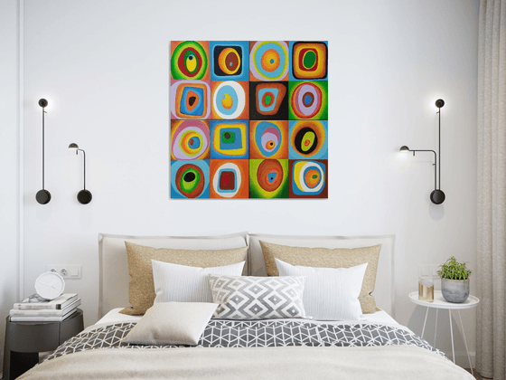 Harmony of colors -quadriptych