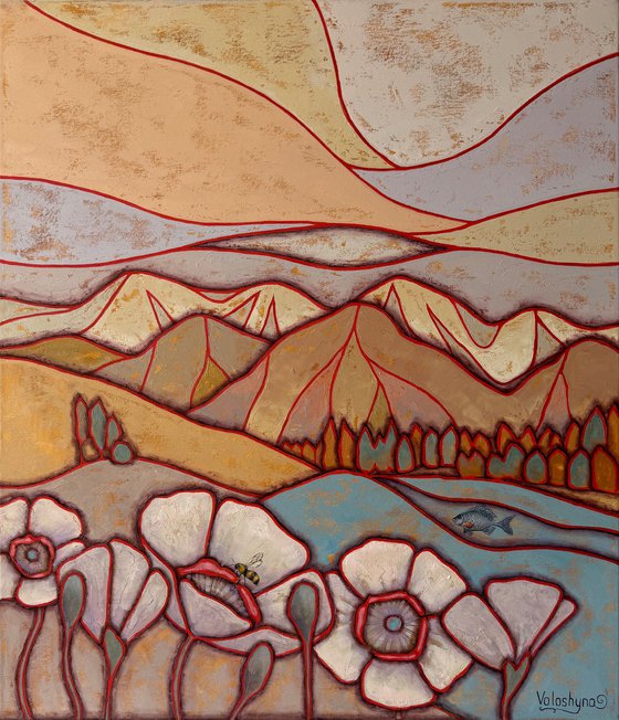 Poppies in the mountains
