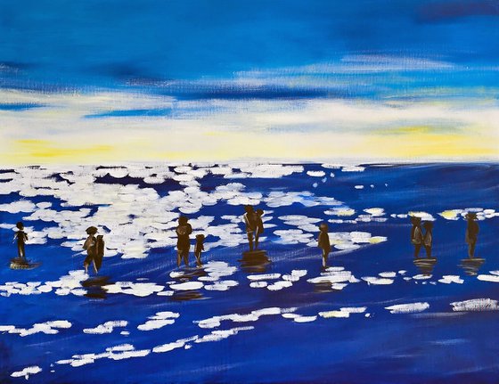 Blue Sea Silhouettes