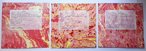 Blue Garden, set of 3