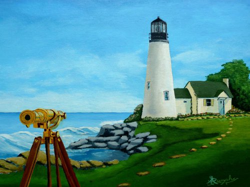 Looking Out To Sea by Dunphy Fine Art