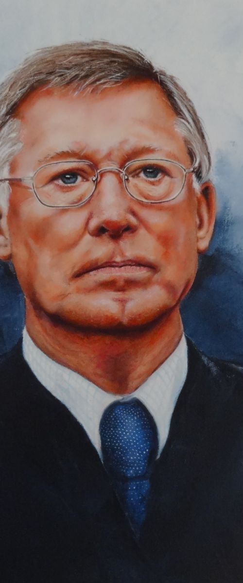 Sir Alex Furguson commission by Mel Davies Original Art