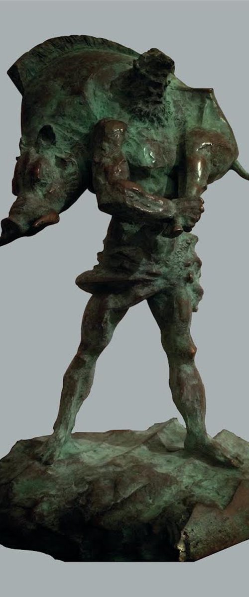 Hercules  (45x25x25cm, bronze) by Grigor Darbinyan