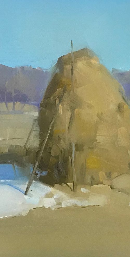 Stack, Landscape oil painting, Handmade artwork, by Vahe Yeremyan