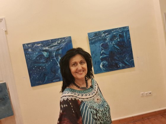 Figure in Blue