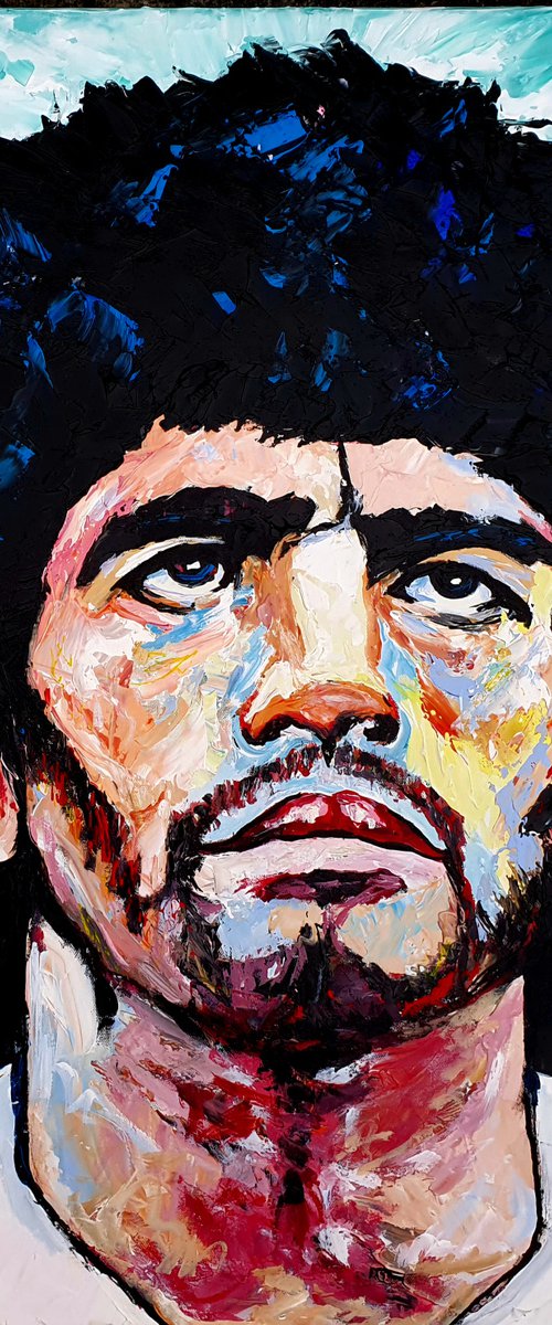 Portrait of  Maradona by Jovan Srijemac