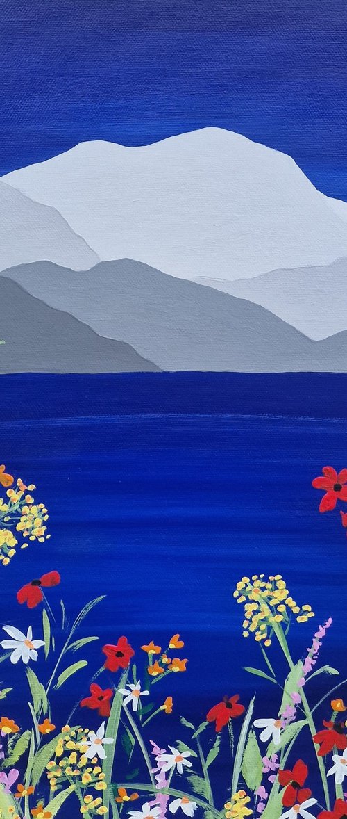 Poppies beside Ullswater by Sam Martin