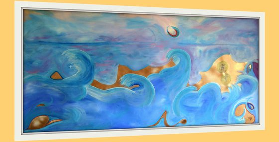 Big dancing party on the beach