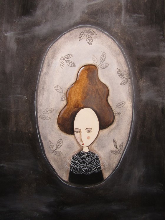 The oval portrait