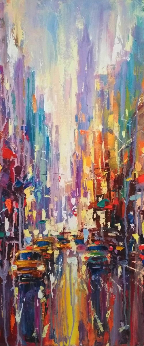 Abstract cityscape (New York)01 by Andrej  Ostapchuk