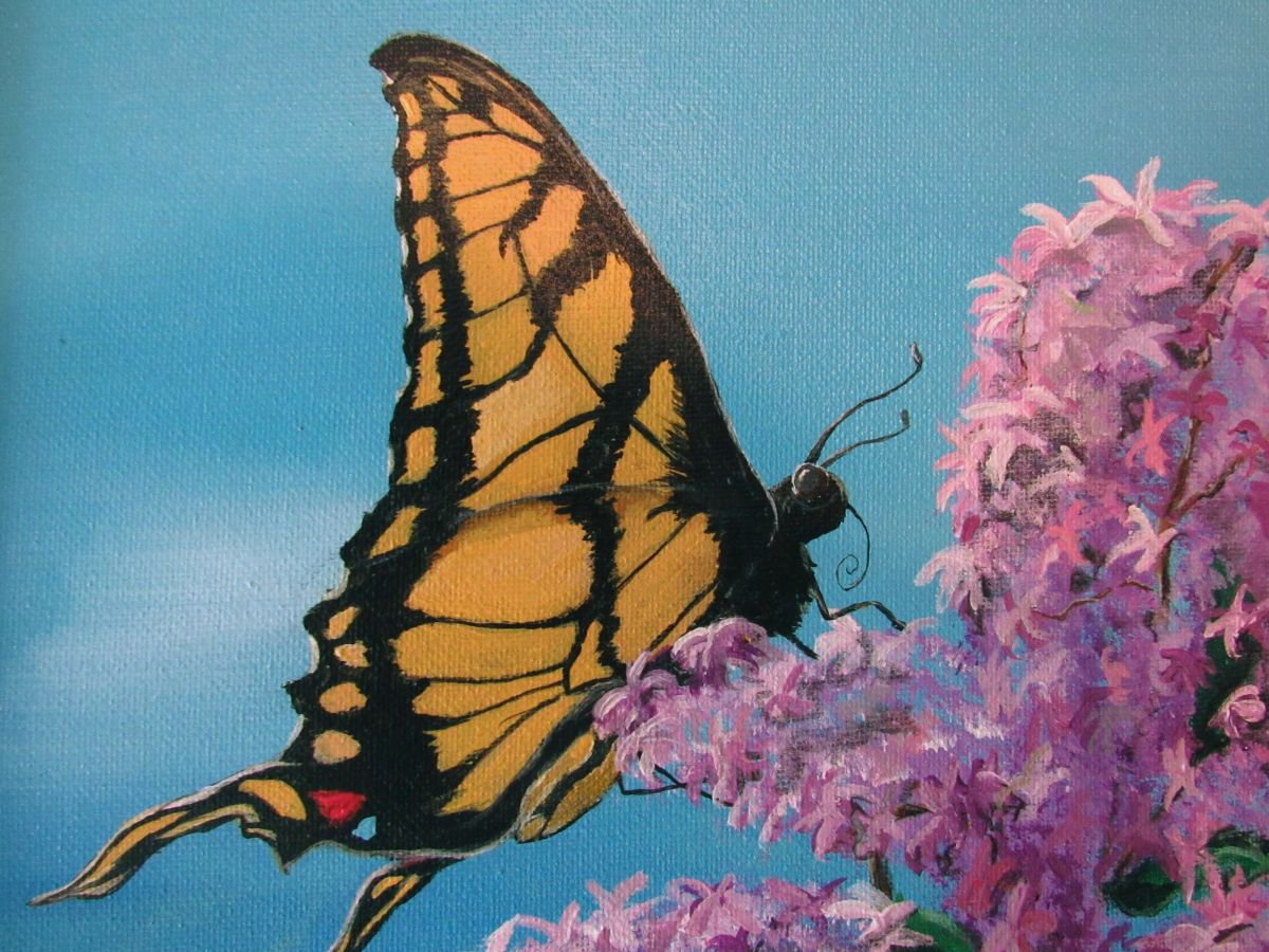 Photorealistic Animal Acrylic Painting By Donna Daniels, 12 X 24, Radiant Arrival, Original Artwork