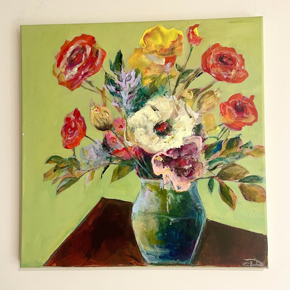 Wild Gratitude By Jennifer Day, 16 X 16, Artwork For Sale On Artfinder
