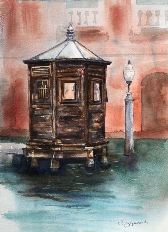 Wooden Kiosk in Venice