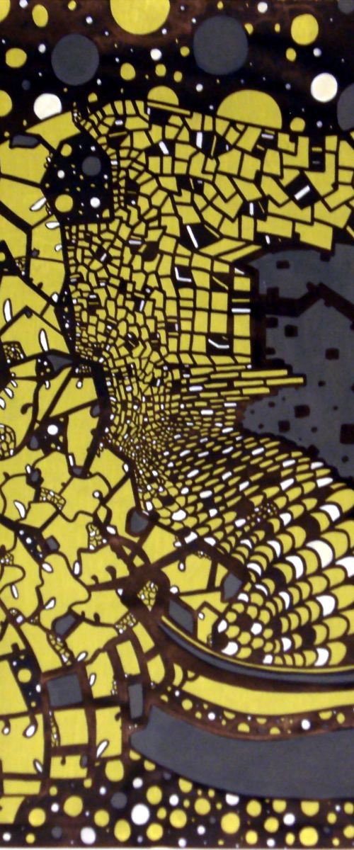 (I Want To Live On An) Abstract Plain - 81x90x0,1cm by Riccardo Ticco Capparella