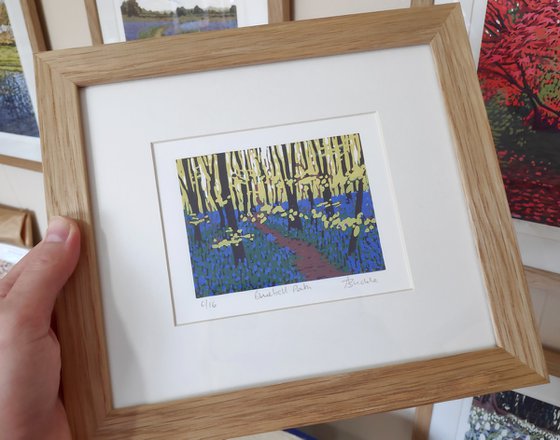 Bluebell Path, framed