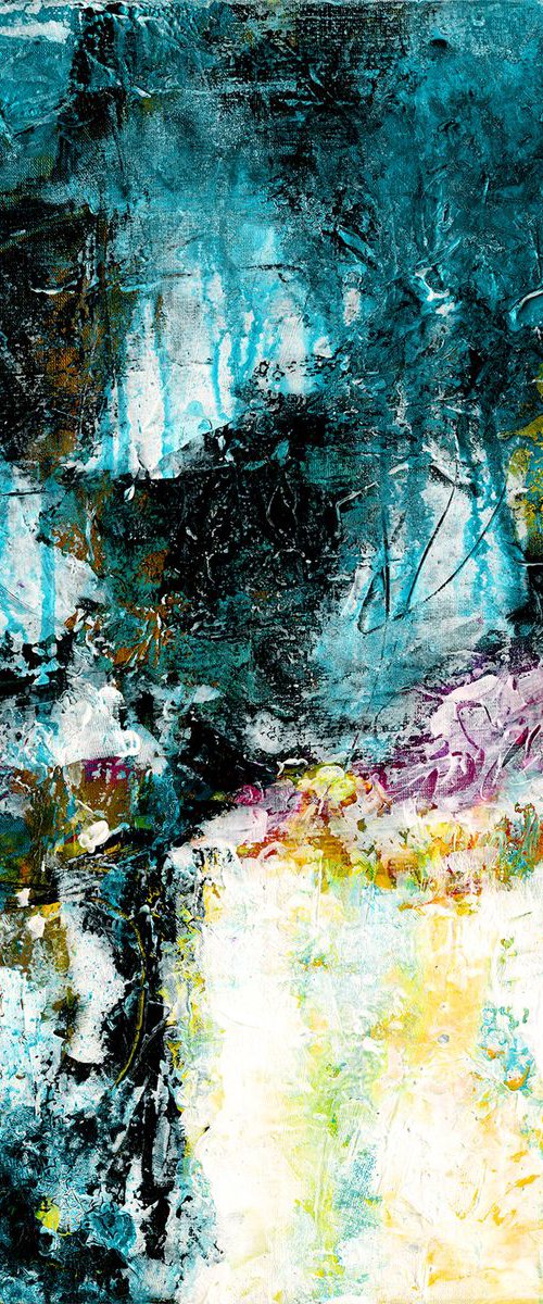 Dream Spell - Abstract Textured Painting  by Kathy Morton Stanion by Kathy Morton Stanion