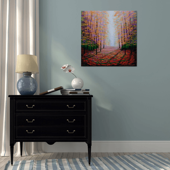 Shimmering Amber Glade